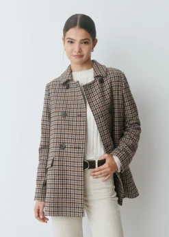 Abrigo entallado cuadros*Brownie Sale