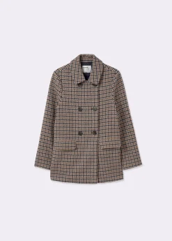 Abrigo entallado cuadros*Brownie Sale