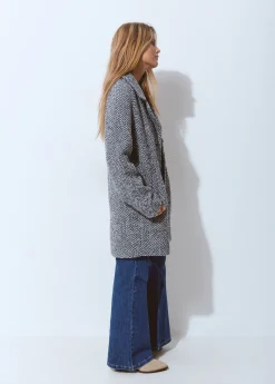 Abrigo espiga textura*Brownie