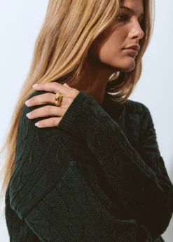 Anillo grueso incrustaciones*Brownie Online