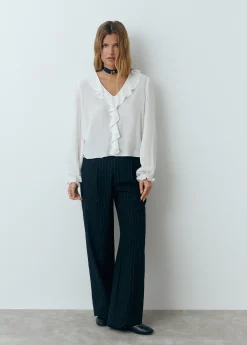 Blusa escote volantes*Brownie Hot