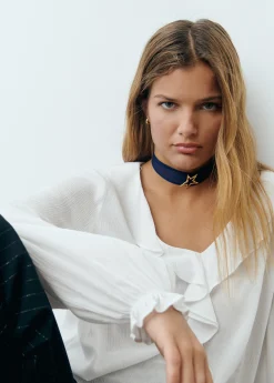 Blusa escote volantes*Brownie Hot