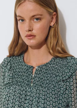 Blusa estampado bicolor*Brownie Clearance