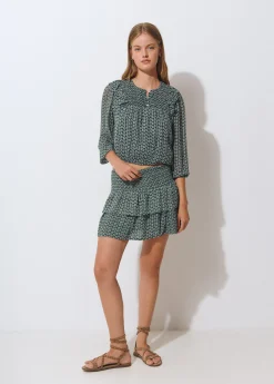 Blusa estampado bicolor*Brownie Clearance