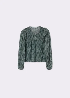 Blusa estampado bicolor*Brownie Clearance