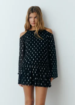 Blusa offshoulder brillo*Brownie New