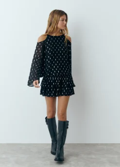 Blusa offshoulder brillo*Brownie New