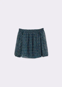 Blusa offshoulder sello indio brillo*Brownie Hot