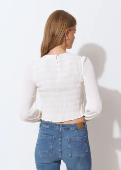 Blusa smock manga larga*Brownie Sale