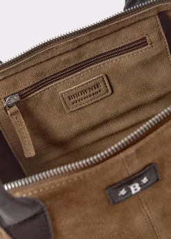 Bolso piel shopper cremallera*Brownie