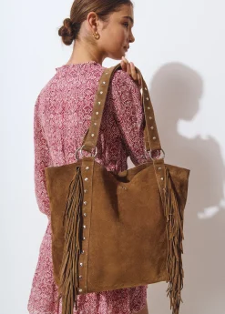 Bolso piel shopper flecos*Brownie Sale