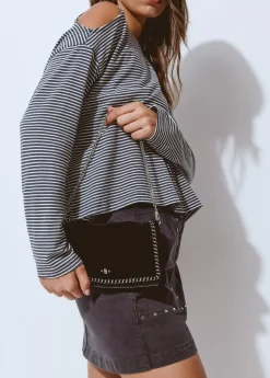 Bolso piel solapa cadena*Brownie Discount