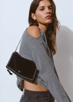 Bolso piel solapa cadena*Brownie Discount