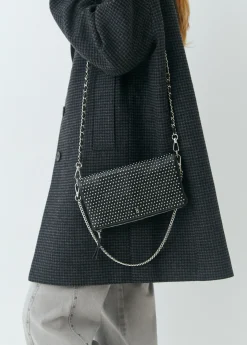 Bolso solapa tachitas*Brownie New