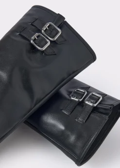 Bota alta piel hebillas*Brownie Sale