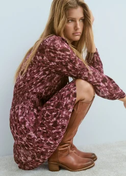 Bota gaucha piel tacón*Brownie Clearance