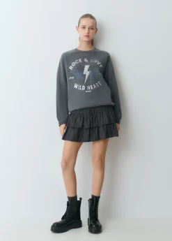 Bota piel acordonada*Brownie New