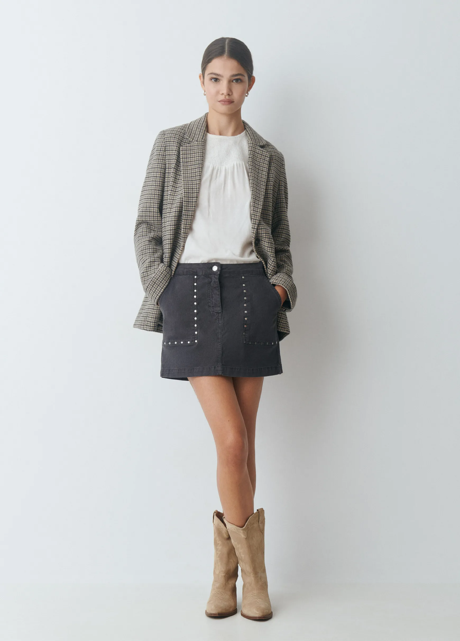 Bota piel cowboy*Brownie Hot