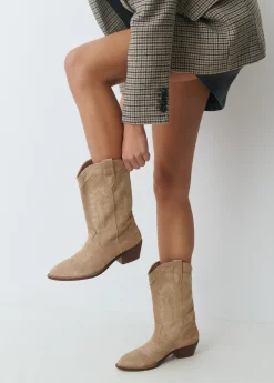 Bota piel cowboy*Brownie Hot