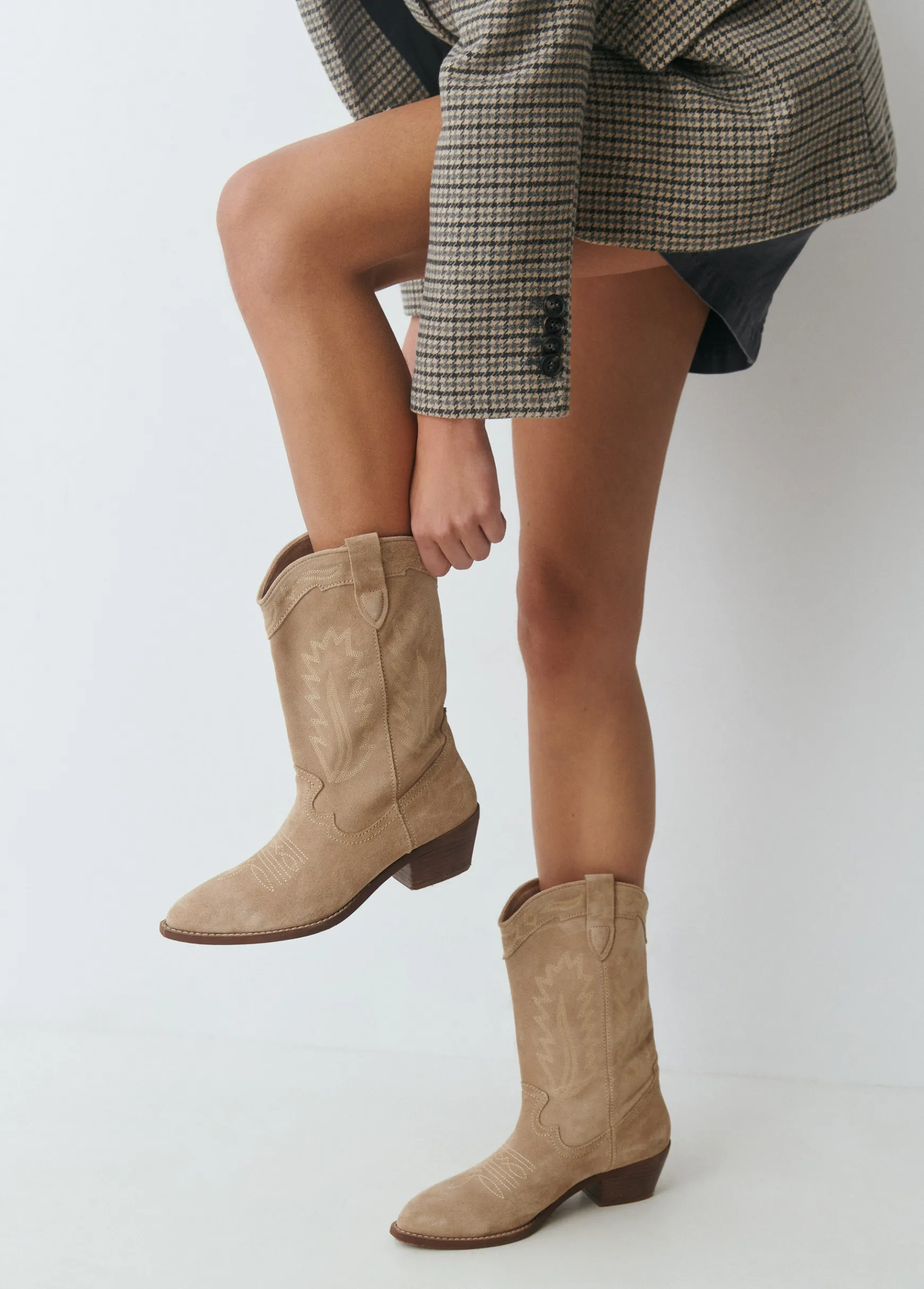 Bota piel cowboy*Brownie Hot