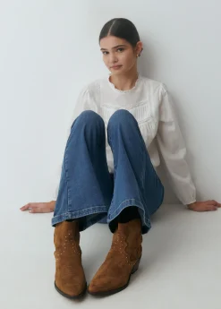 Botín piel tachitas*Brownie Clearance