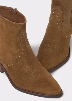 Botín piel tachitas*Brownie Clearance