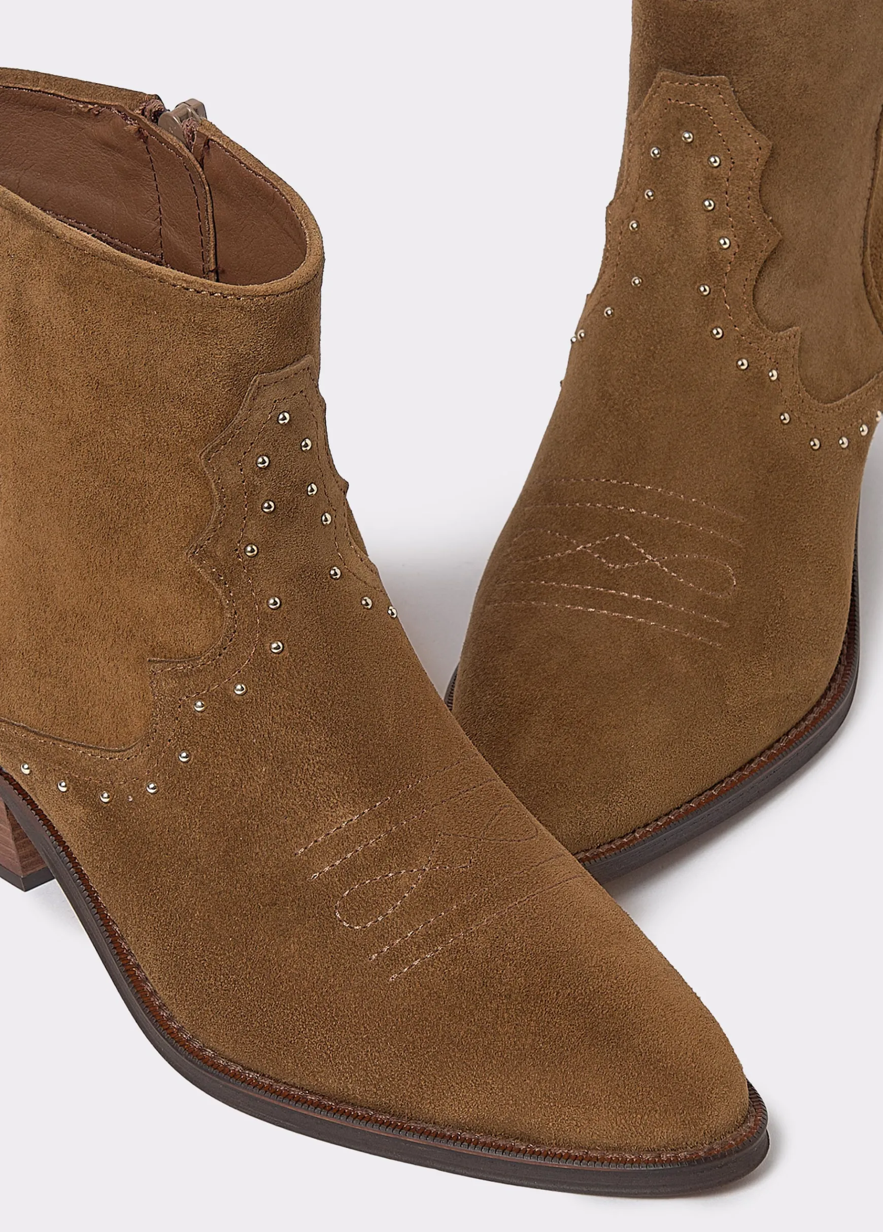 Botín piel tachitas*Brownie Clearance