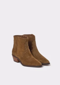 Botín piel tachitas*Brownie Clearance