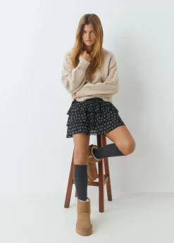 Botín plataforma piel pelo*Brownie