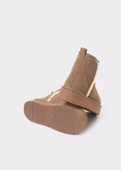 Botín plataforma piel pelo*Brownie