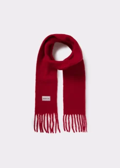 Bufanda gruesa estrecha lisa flecos*Brownie Clearance