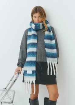 Bufanda gruesa estrecha rayas*Brownie Sale