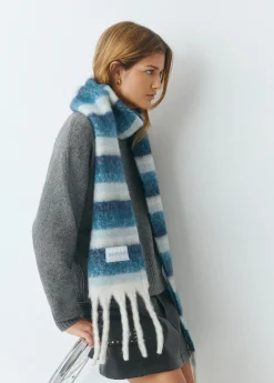 Bufanda gruesa estrecha rayas*Brownie Sale