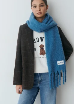 Bufanda gruesa lisa flecos*Brownie Clearance