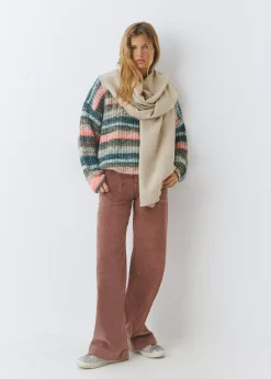 Bufanda lisa melange fina*Brownie Discount