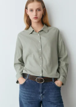 Camisa básica lisa*Brownie Clearance