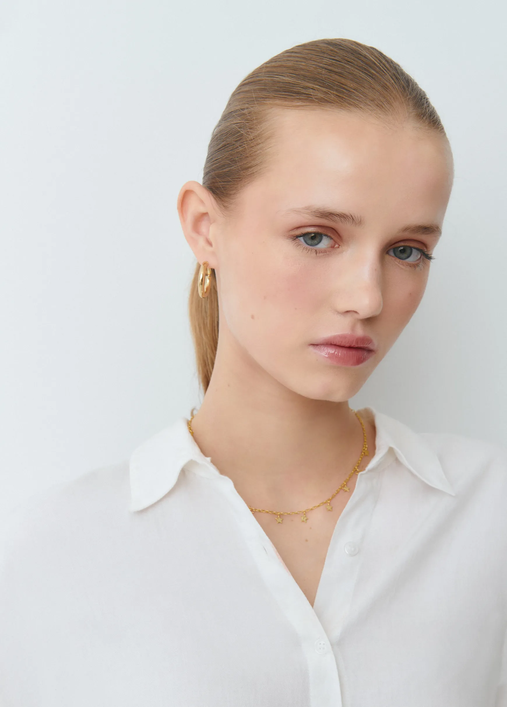 Camisa básica lisa*Brownie Clearance