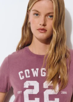 Camiseta lavada print posicional*Brownie Discount