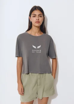 Camiseta manga corta print trasero*Brownie Outlet