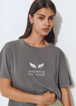 Camiseta manga corta print trasero*Brownie Outlet