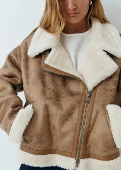 Cazadora doble faz efecto piel*Brownie Sale