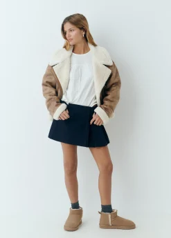 Cazadora doble faz efecto piel*Brownie Sale