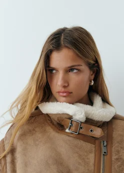 Cazadora doble faz efecto piel*Brownie Sale