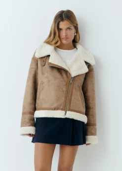 Cazadora doble faz efecto piel*Brownie Sale