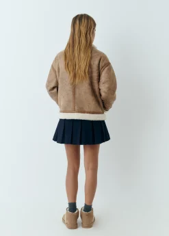 Cazadora doble faz efecto piel*Brownie Sale