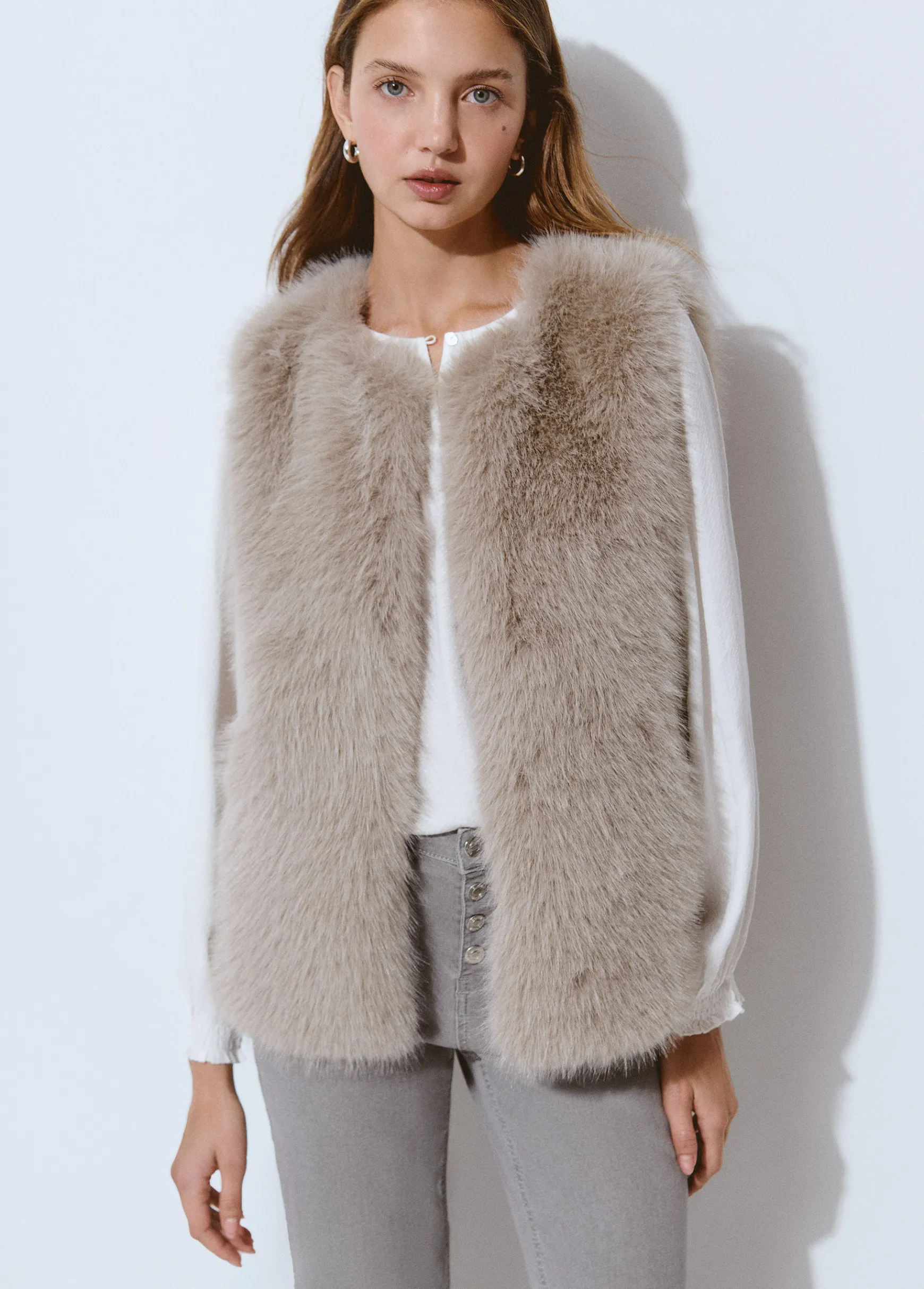 Chaleco efecto pelo*Brownie Outlet