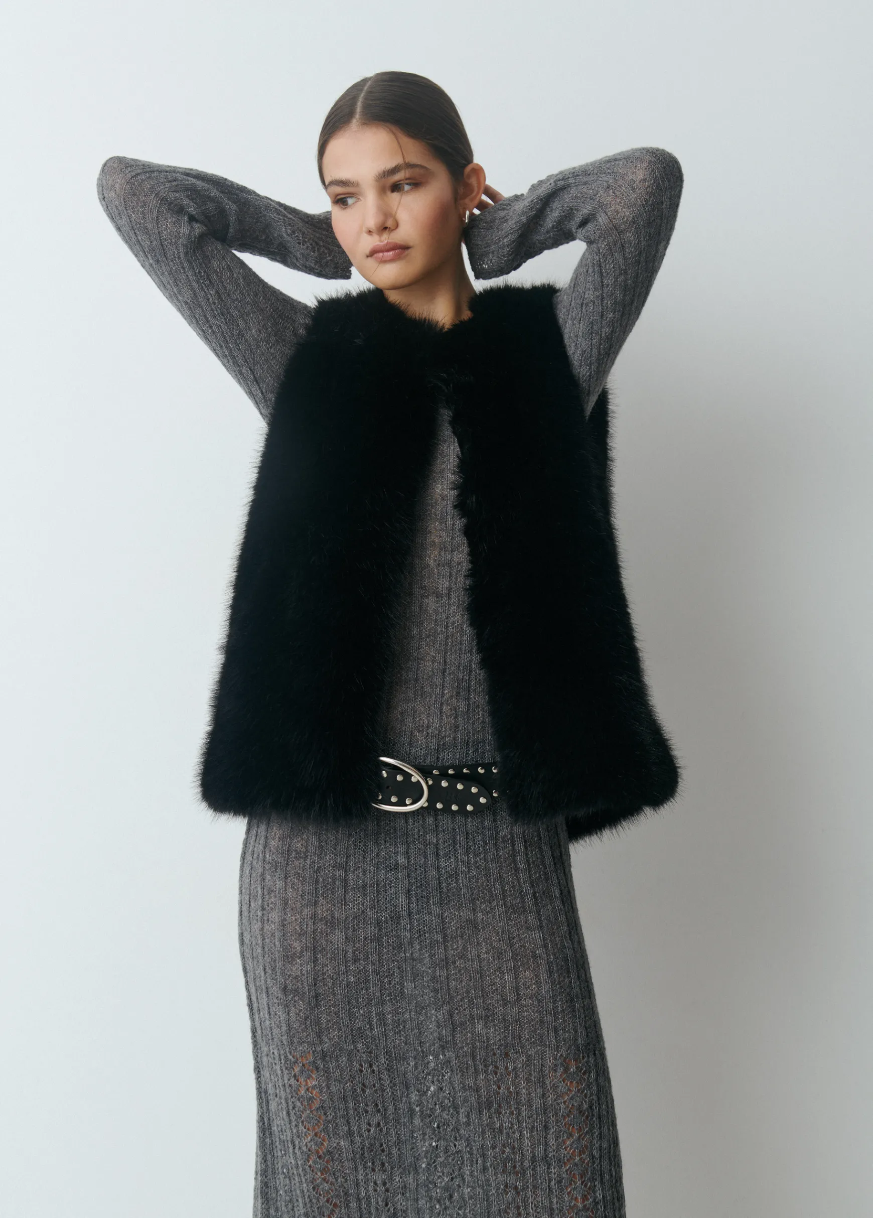 Chaleco efecto pelo*Brownie Hot