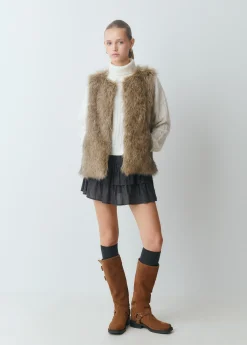 Chaleco efecto pelo*Brownie Clearance