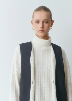 Chaqueta encerada con chaleco borrego extraíble*Brownie Hot