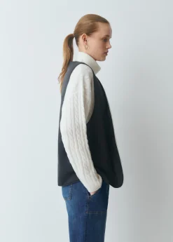 Chaqueta encerada con chaleco borrego extraíble*Brownie Hot